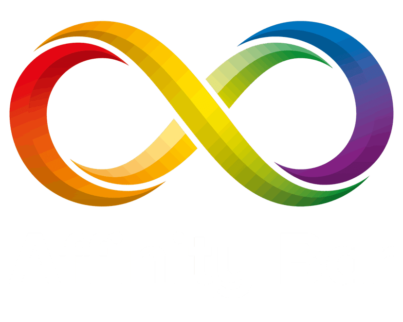 Affinity rainbow infinity logo